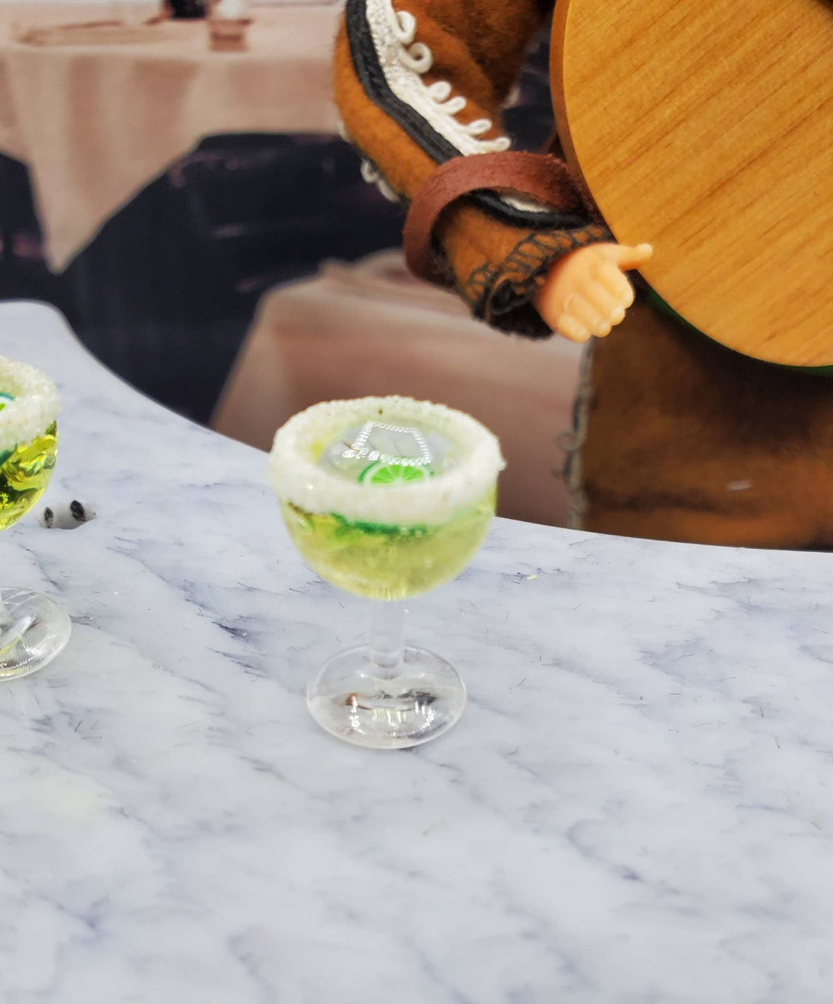 Mexican Margrita with lime and salt