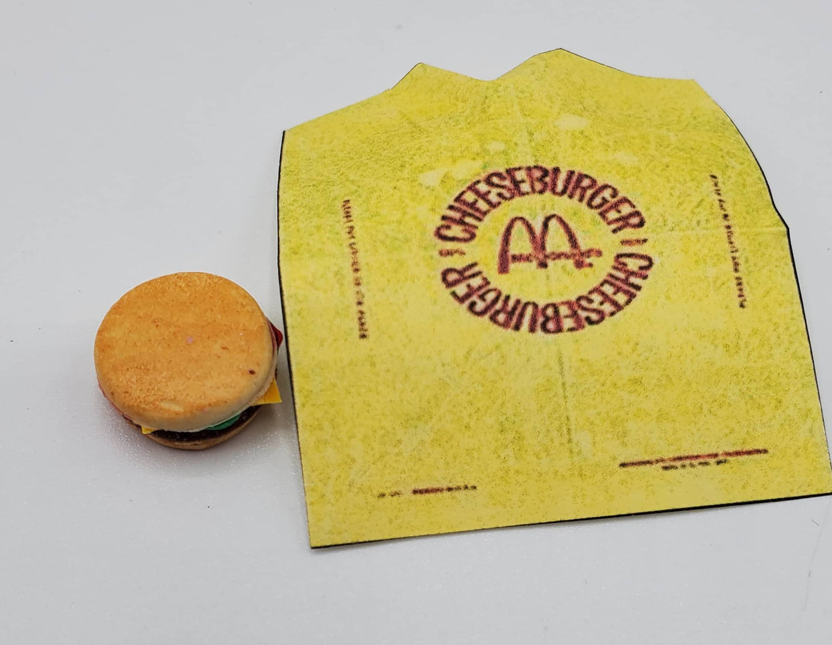 McMini Burger - Cheeseburger with French Fries and Apple Pie 1:6th Scale
