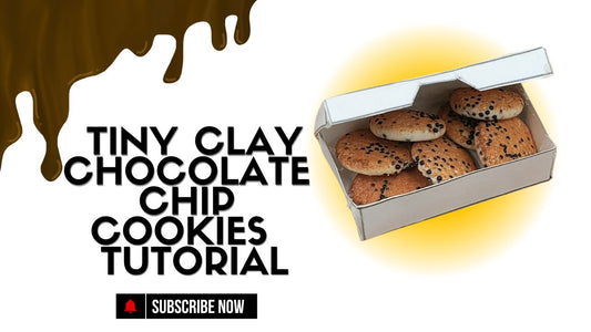 🍪 How to Make TINY Clay Chocolate Chip Cookies | Miniature Food Tutorial