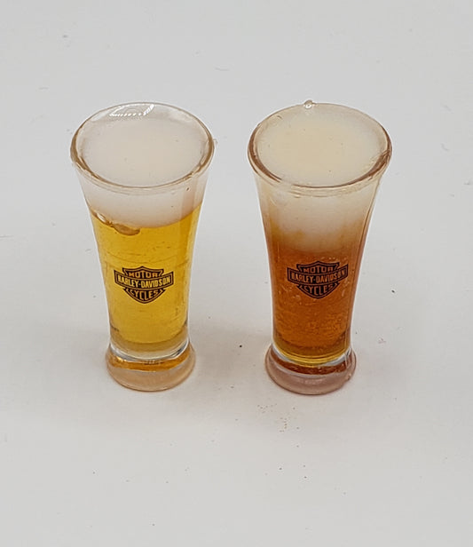 Harley Davidson Pilsner Fake Glass for Barbie Size Dolls