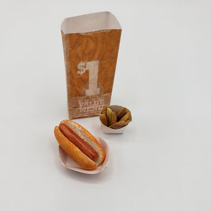 burger king hot dog and frys