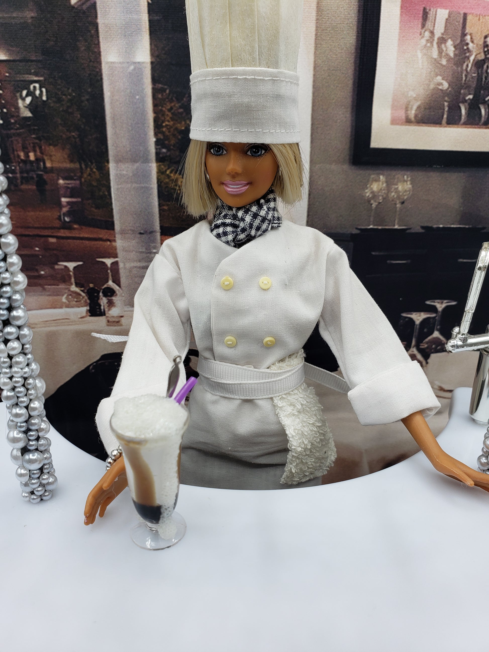 barbie with fake root beer