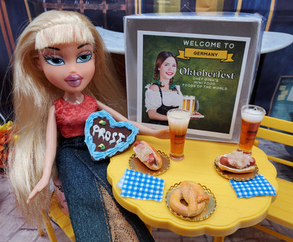 Bratz Doll with Mini Oktoberfest Food