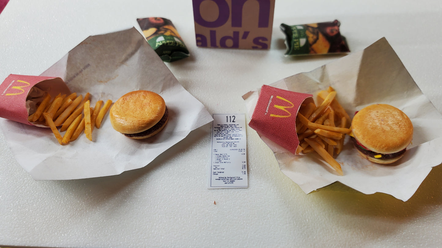 McDonald's McMini Dinner Set for 1:6th Scale Dolls