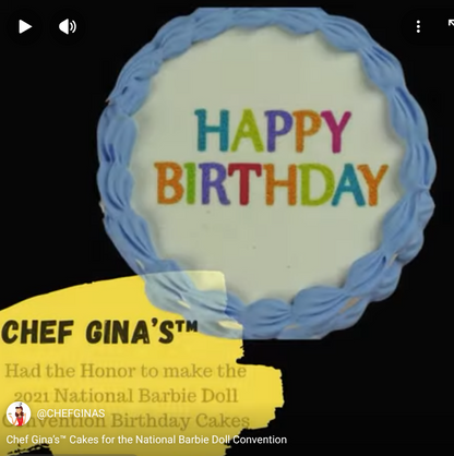 Custom 2-Inch Miniature Cake — Fully Personalized for Conventions, Parties & Gifts