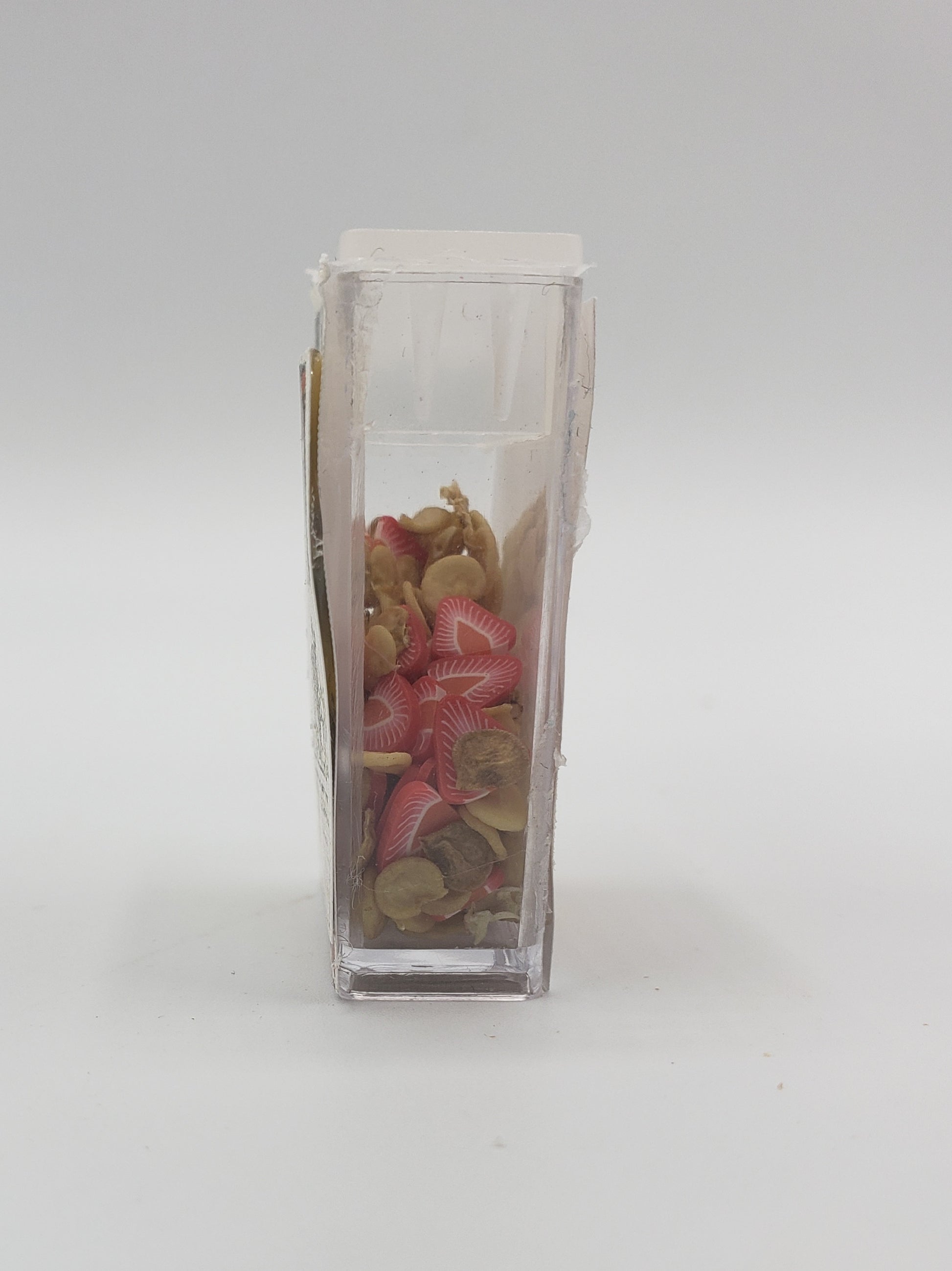 Chef Ginas Mini Food miniature corn flakes for dolls in a clear plastic container