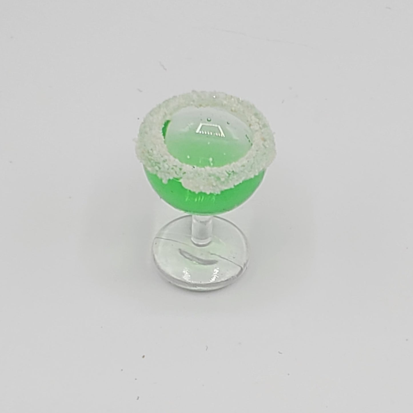 Chef Ginas Mini Food miniature margarita toy drinks with green liquid and salt rim for dolls