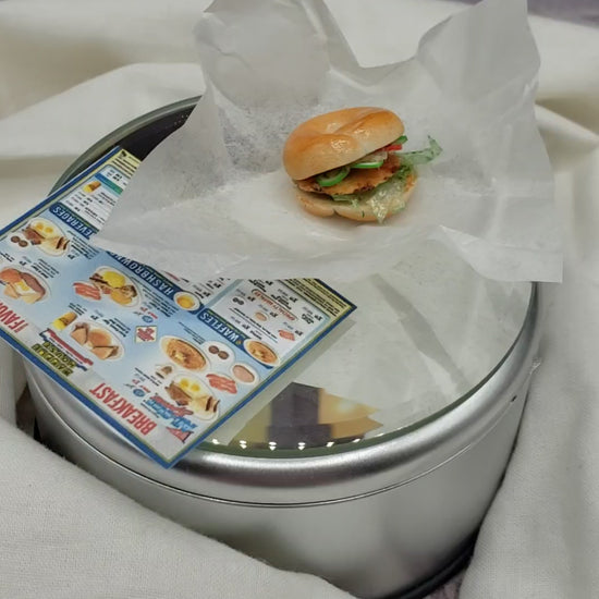 Fried Egg Bagel sandwich for Barbie Dolls
