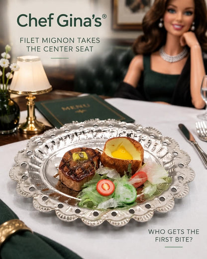 1:6 Scale Miniature Filet Mignon Dinner