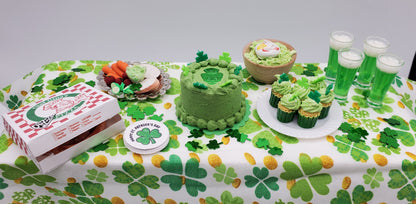 St Patrick's Day Mini Food 1:6th scale Party Set