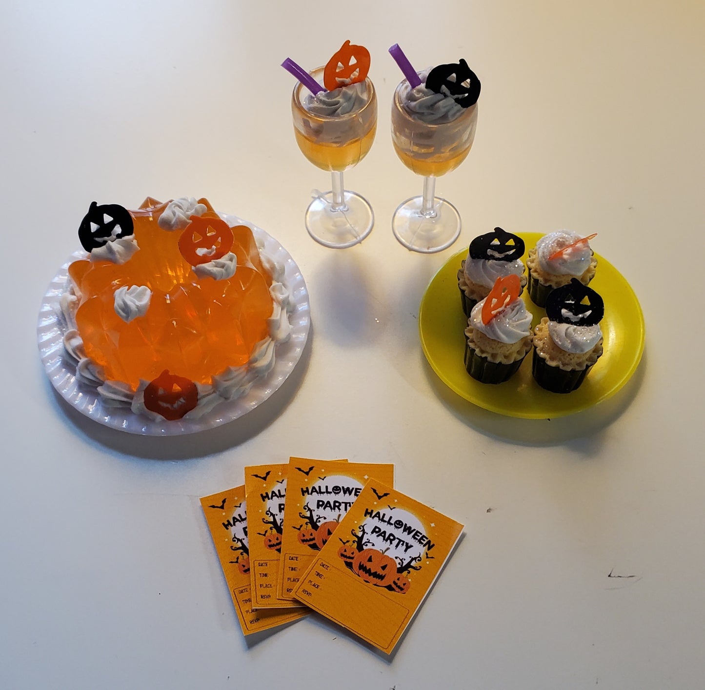 Halloween Party Set for 2 For Barbie Size Dolls