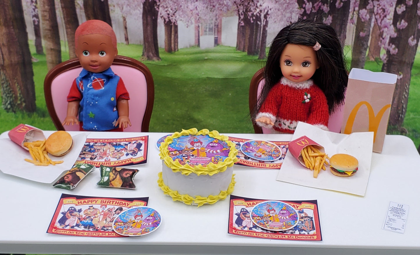 McDonald's McMini Dinner Set for 1:6th Scale Dolls