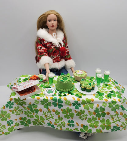 St Patrick's Day Mini Food 1:6th scale Party Set