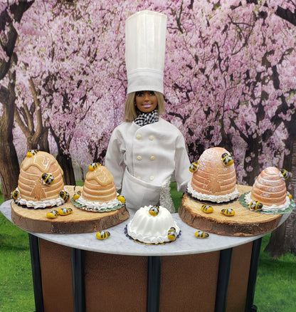 barbie doll with cakes
