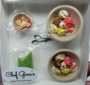 Banana Split Set for 16 inch dolls