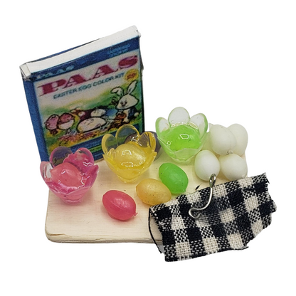 Chef Gina's Mini Food fashion doll egg decorating kit with colorful egg dye and accessories