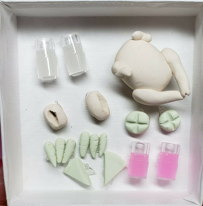 Barbie Glow in the Dark Food Set Realistic Mini Food 1/6th scale