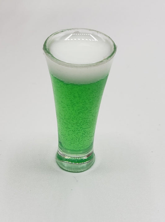 1 6 scale green beer prop for fashion dolls by Chef Gina's Mini Food realistic miniature drink accessory