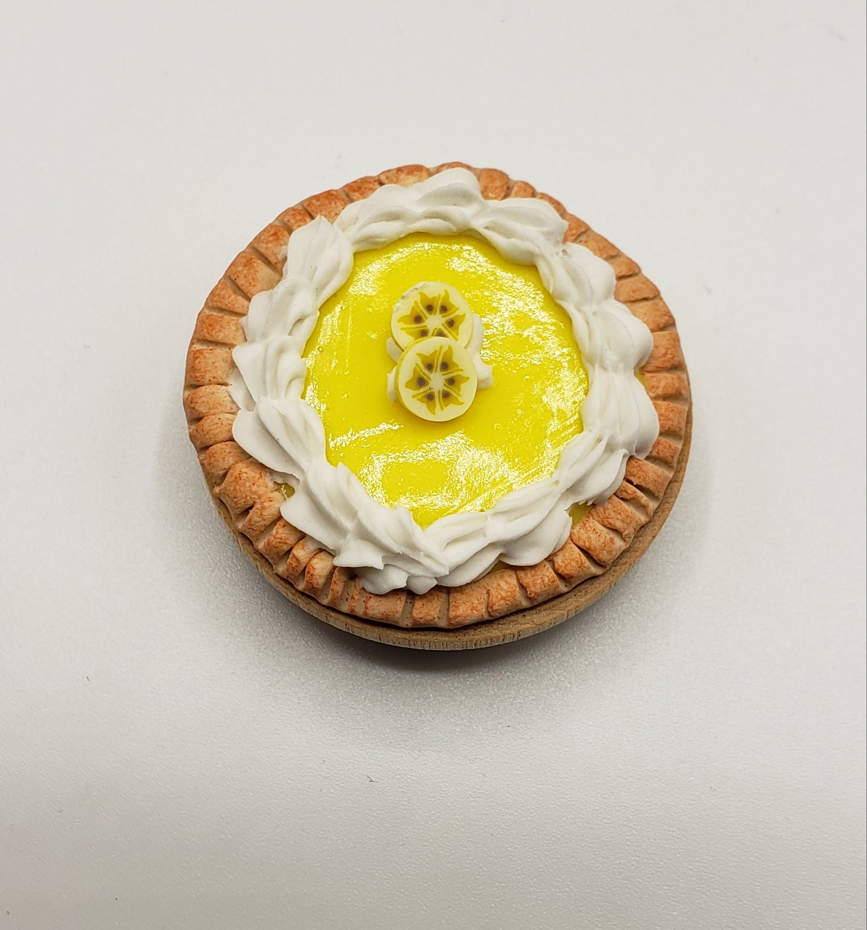 Miniature banana cream pie by ChefGinas with whipped cream and yellow filling