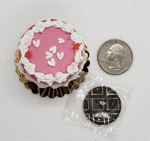 Valentine's Day Pink Heart Cake with Paper Plates